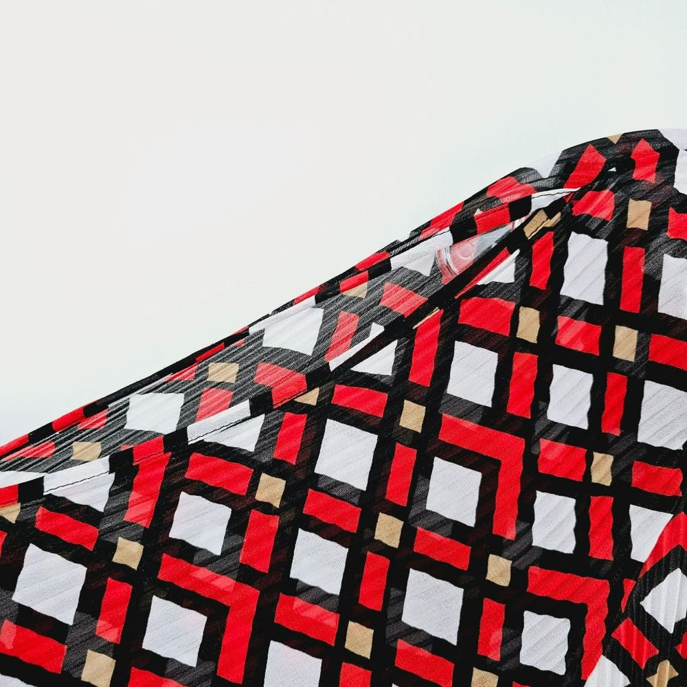 Chicos Top Geometric Patterned Cold Shoulder 1 M … - image 6